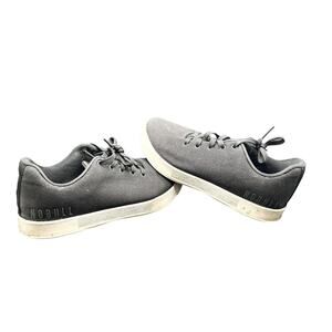 Nobull Canvas Trainer Men's Size 6.5 Training Shoes Black Sneakers